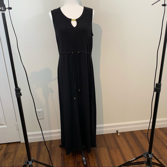 Sexy Black Maxi Dress Size Medium Petite - Picture 10 of 12
